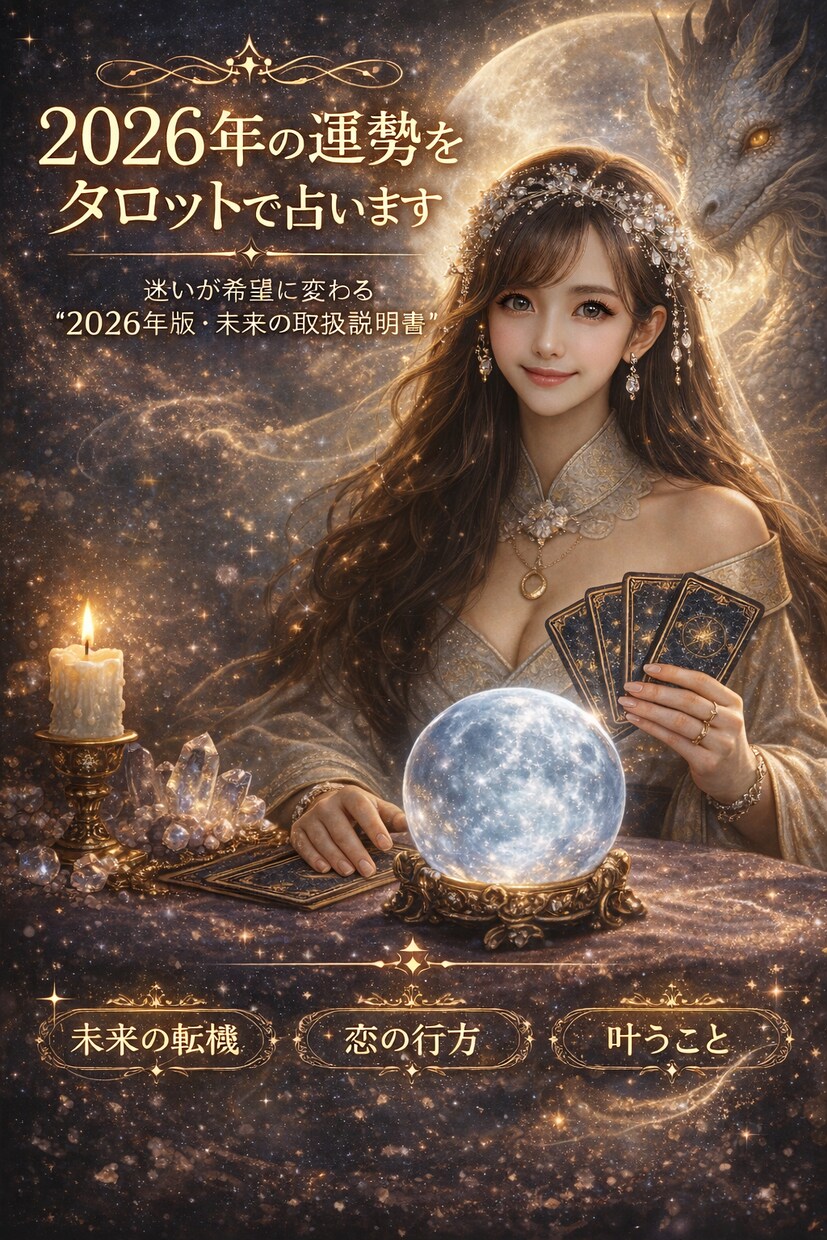 2026年の運勢を詳しく視ます 迷いが希望に変わる2026年の指針をお届け⭐︎ イメージ1