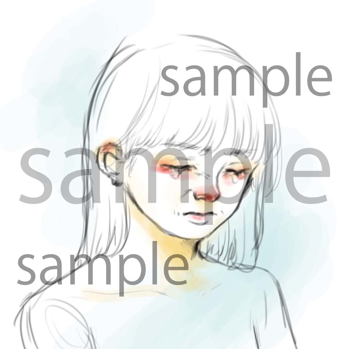 アイコン/ヘッダー　リアル寄り女の子描きます お好みの女の子作成させていただきます。 イメージ1