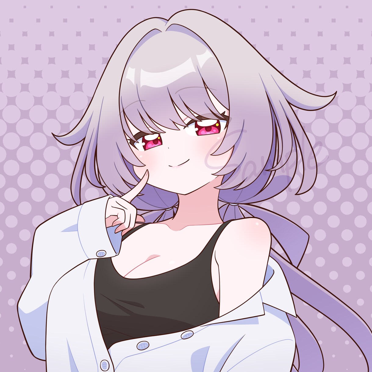 かわいい雰囲気のイラストを制作します シンプルなアニメ塗りのイラストです イメージ3