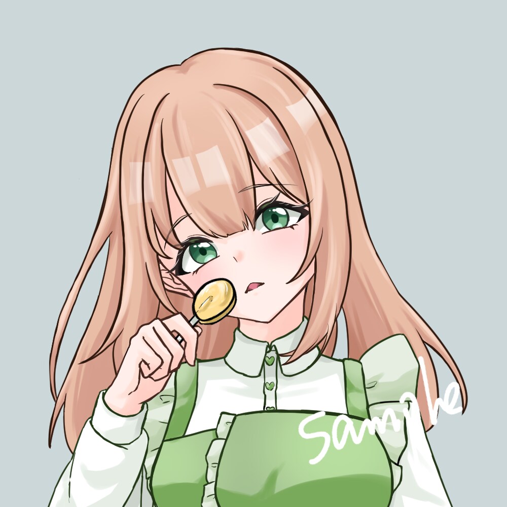可愛い女の子のアイコンイラスト描きます 何度でも修正OK！SNS・LINE等様々な用途で使用可能！ イメージ2