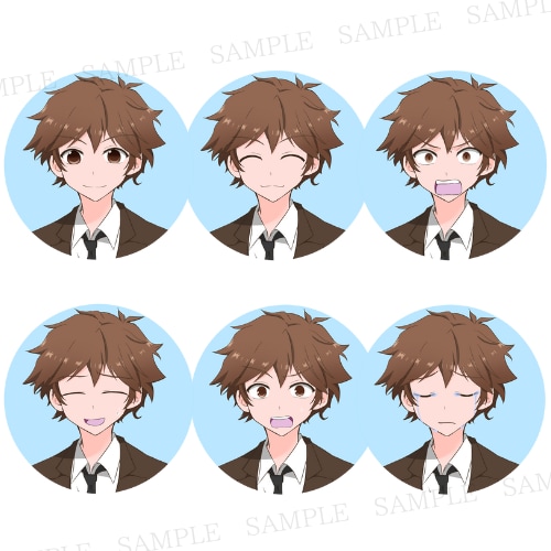 男性にオススメ♪アイコン表情4点セット描きます ビジネス副業に！SNSアイコンやブログ・YouTubeなどに イメージ8