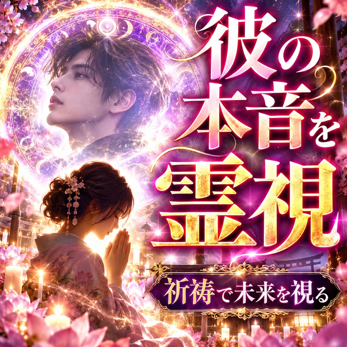 潜在意識書き換え復縁成就祈祷•強力縁結び霊視します 復縁成就祈祷と思念伝達★彼の気持ちを霊視し潜在意識へ届ける イメージ8