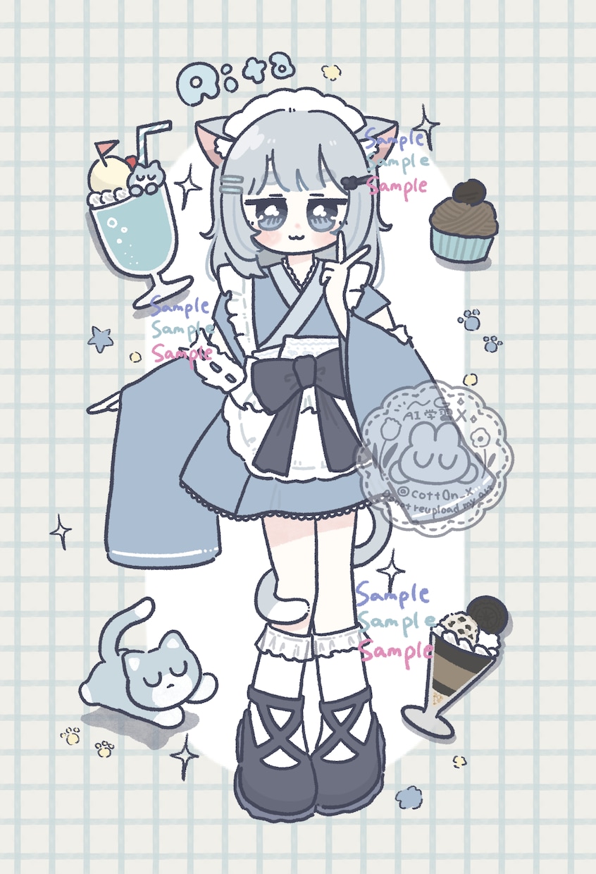 ポップな立ち絵イラストお描きします 商用利用あり！口パク立ち絵対応！！ イメージ8