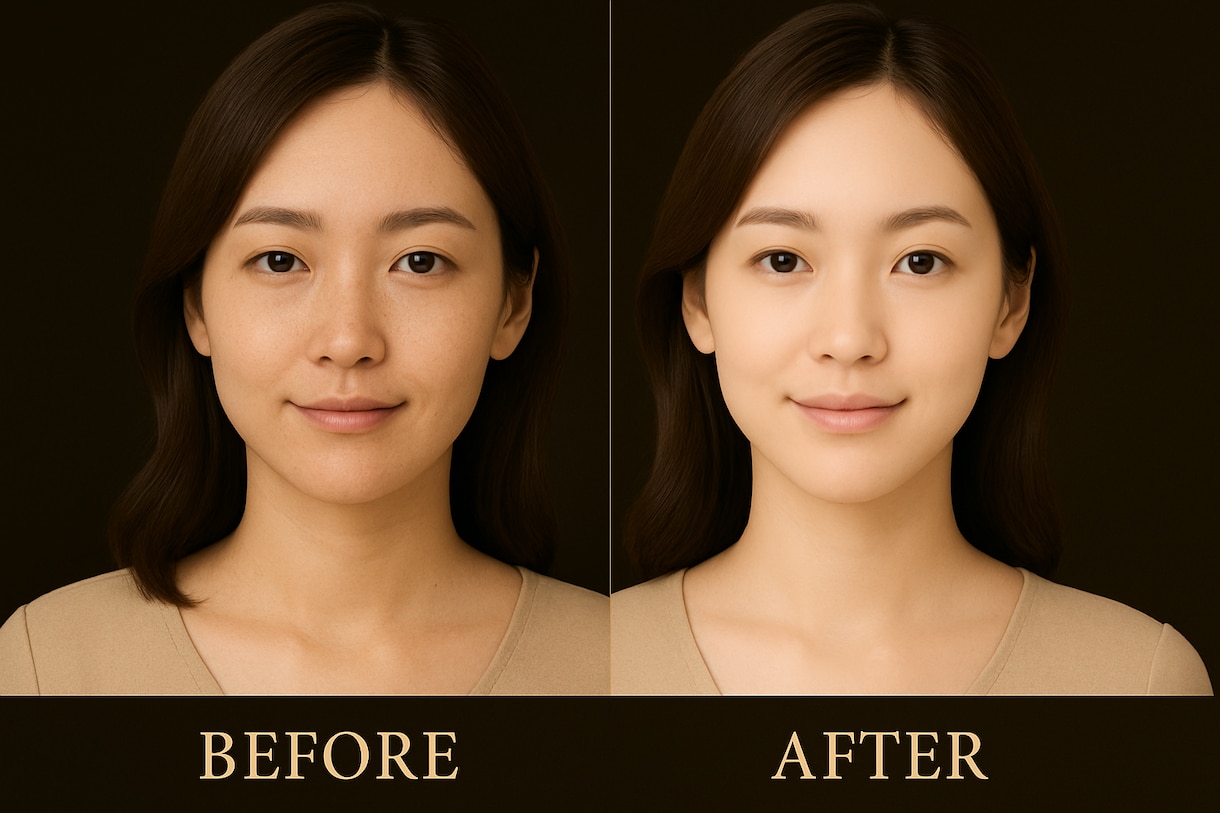 自然な美肌仕上げ！動画の肌補正いたします 動画「肌・顔補正」お任せください｜美肌・明るさ・透明感UP！ イメージ1