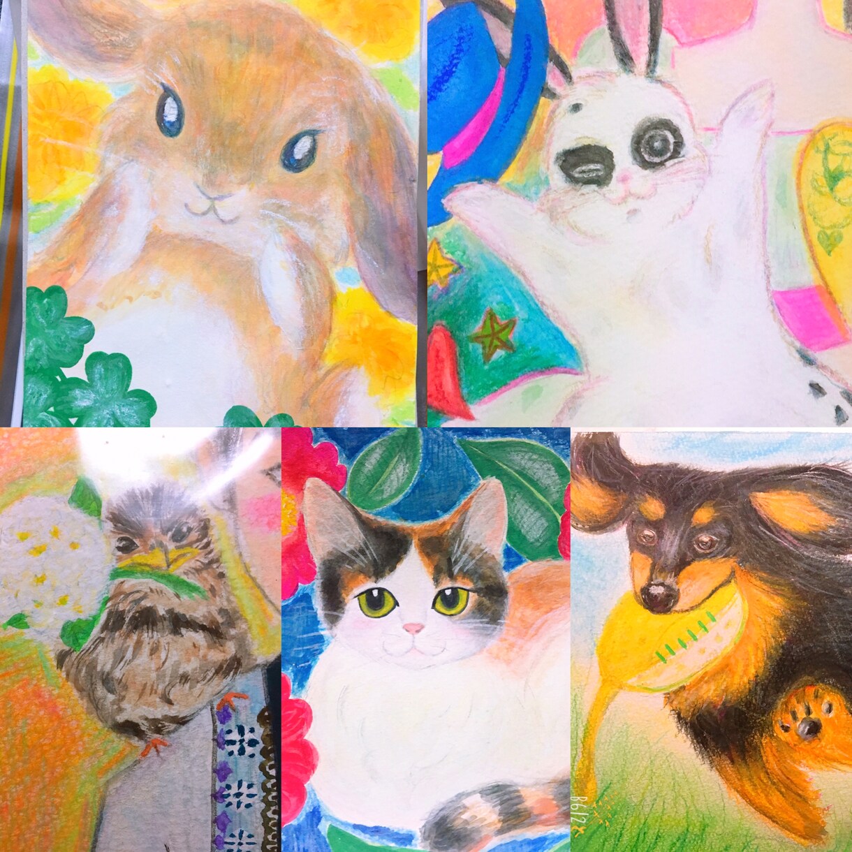 世界で1枚の贈り物を♡心を込めてお絵描きします こども、動物、花、妖精、天使のお絵描き屋 イメージ1