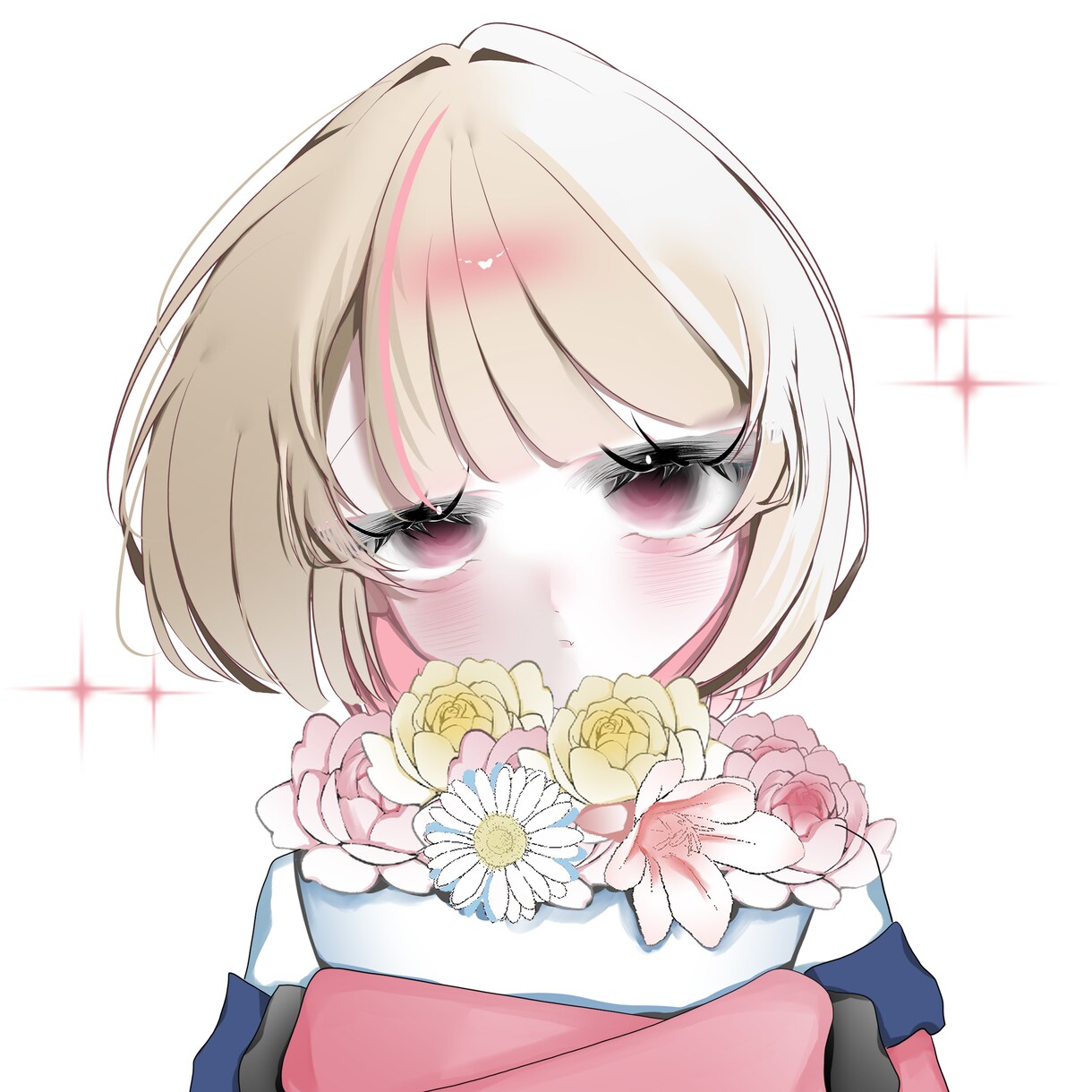 可愛くて儚げな女の子のアイコンを制作します かわいい～闇系までお客様のお好みのアイコンを制作します イメージ1