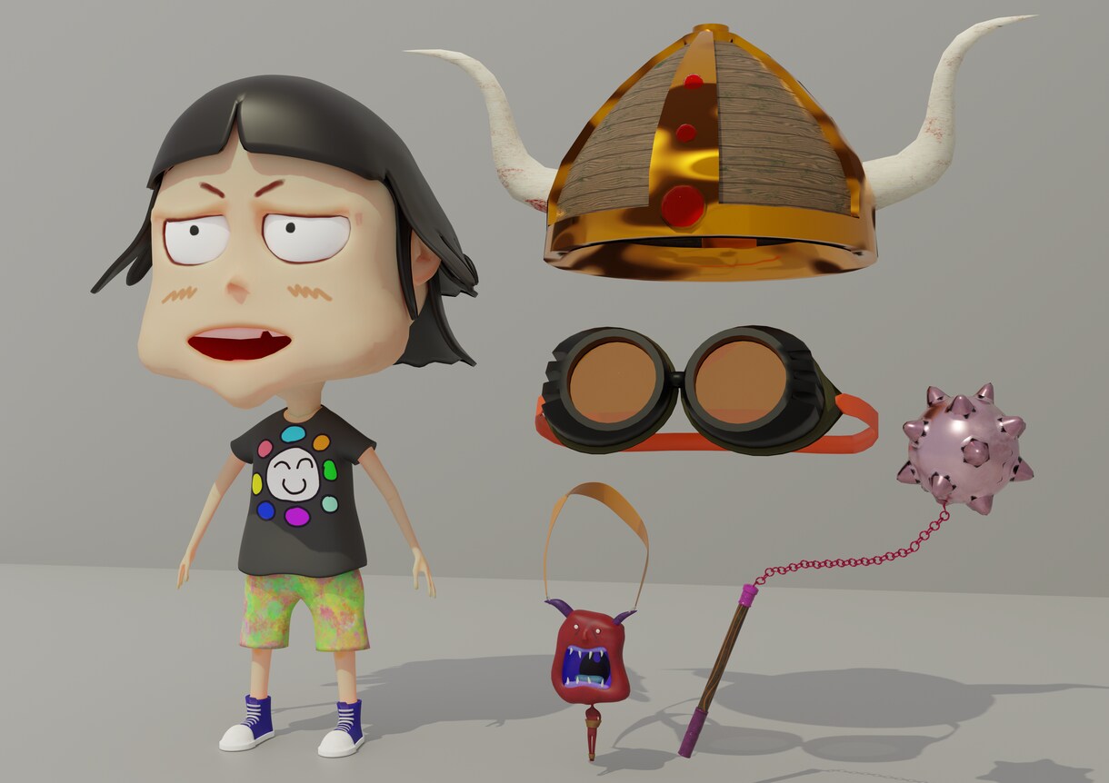 UE4などゲーム用3DCGキャラアセット作成します オリジナルキャラクターを作成！ イメージ6