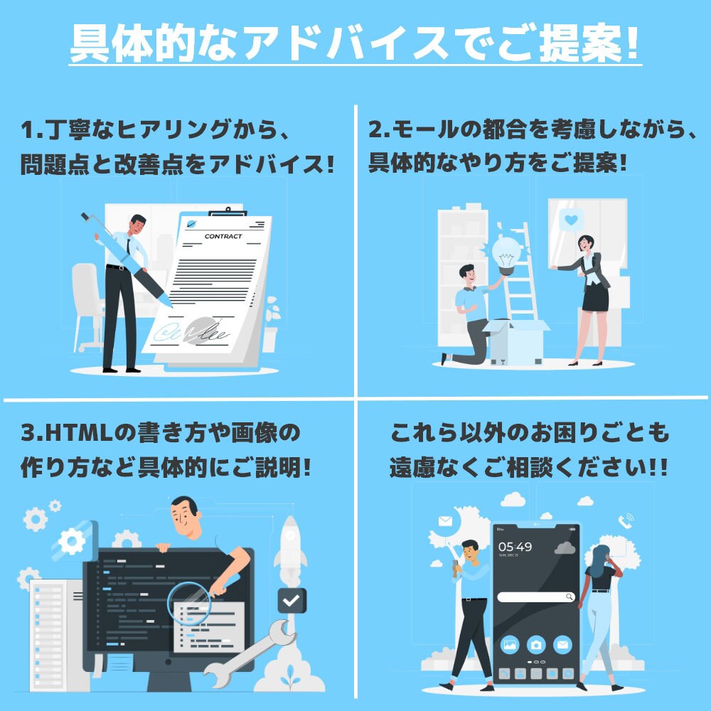 ECサイトの作成・改善のご相談、お伺い致します 楽天・Yahooショッピング・amazonの出品ならお任せ! イメージ3