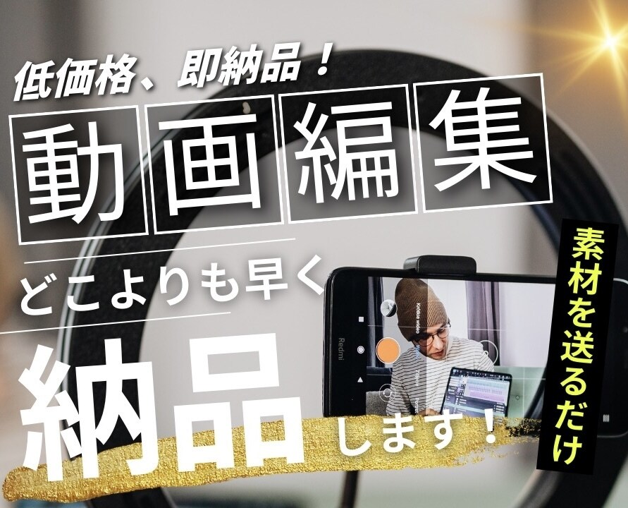 急ぎの動画即納品します SNS動画を低価格で大量生産したいあなたに イメージ1