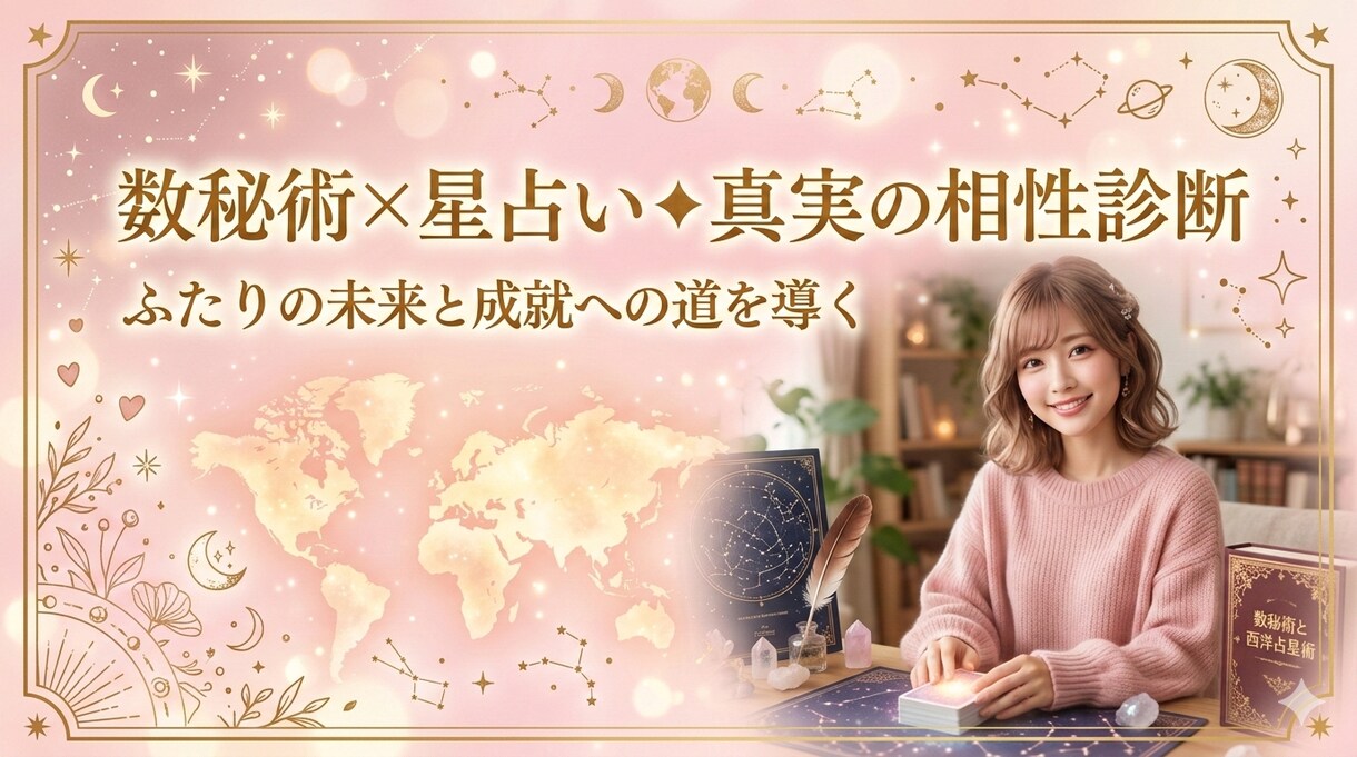 二人の相性と今後占います 「数秘術×星占い◆真実の相性診断」 イメージ1