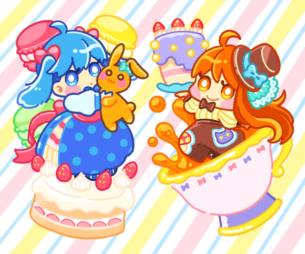ポップでゆるかわいいミニキャラ描きます ◎商用利用可、マスコットキャラクター、子供向けイラストなどに イメージ7