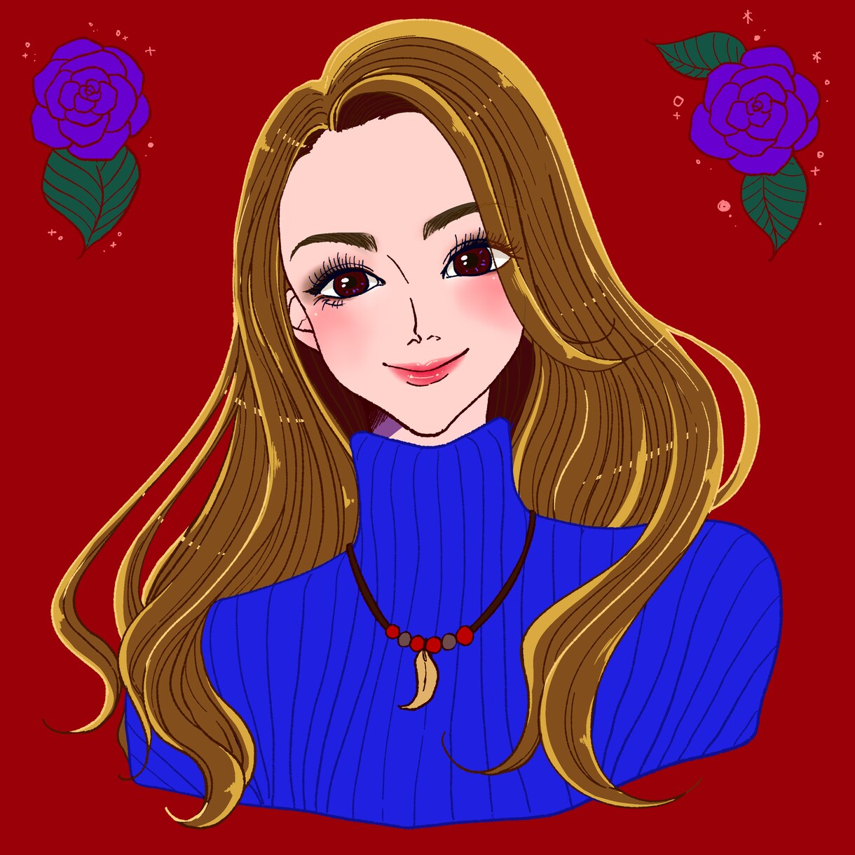色鮮やかな似顔絵・SNSアイコン描きます 可愛い・キレイ・カッコイイなんでもありです！ イメージ2