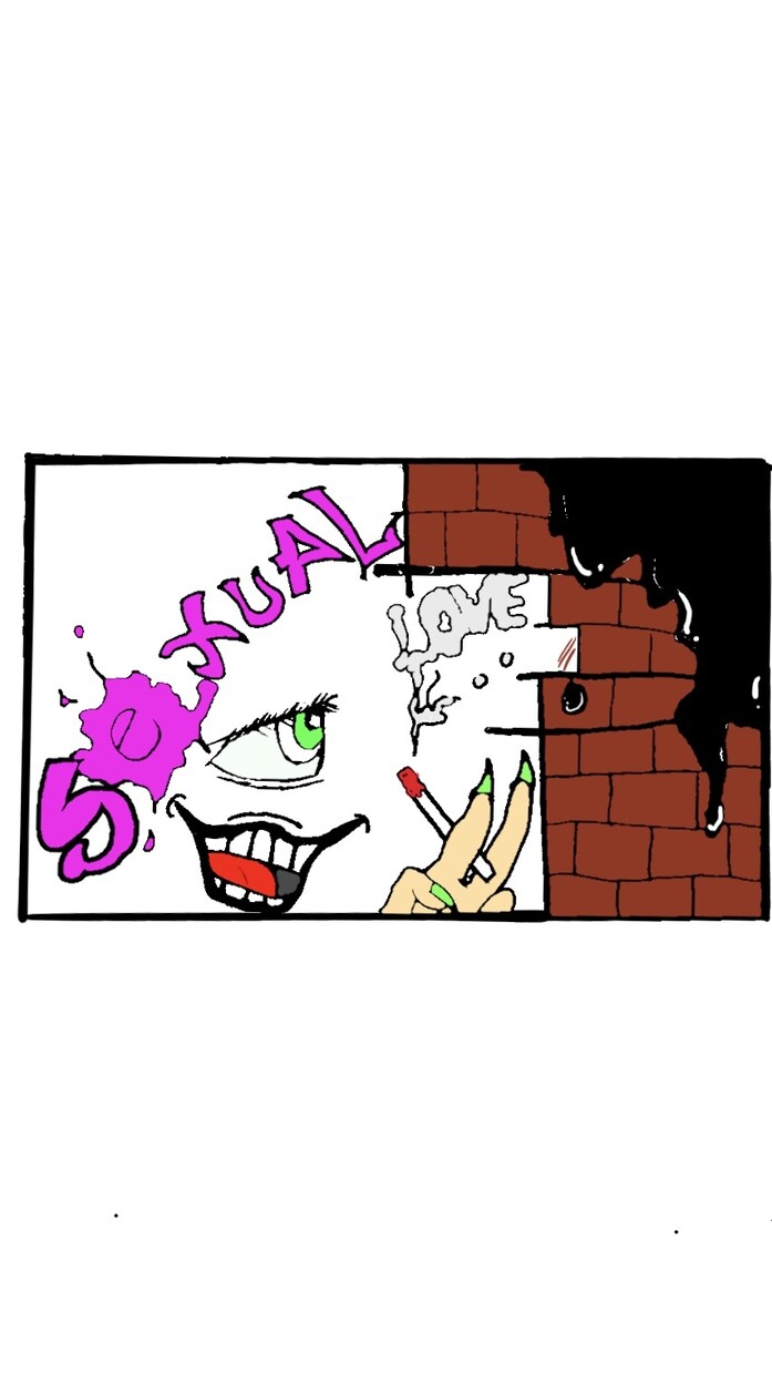 オリジナルイラスト(2枚付)。写真プリントしてます 僕のその時の感情を絵にしています イメージ3