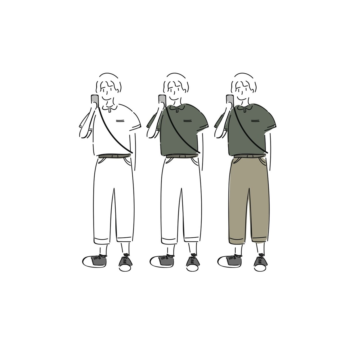 ゆるかわいい線画アイコン作成します あなた用のイラストを描きます！ イメージ3