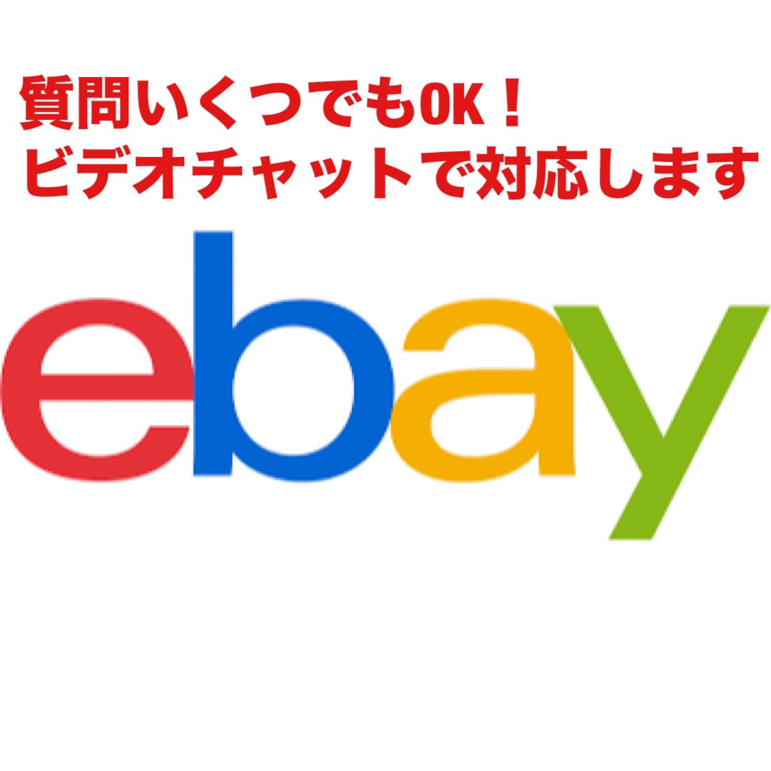 ebayの質問なんでも対応いたします 質問いくつでもOK！ビデオチャットで画面を見ながら対応します イメージ1
