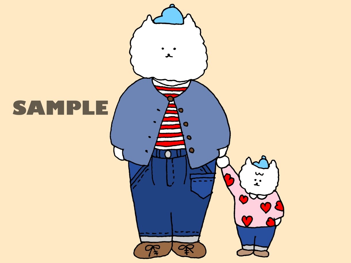 LINE・SNSのオリジナルアイコンを作成します 〜「しろいいぬ」にあなたらしさを〜 イメージ3