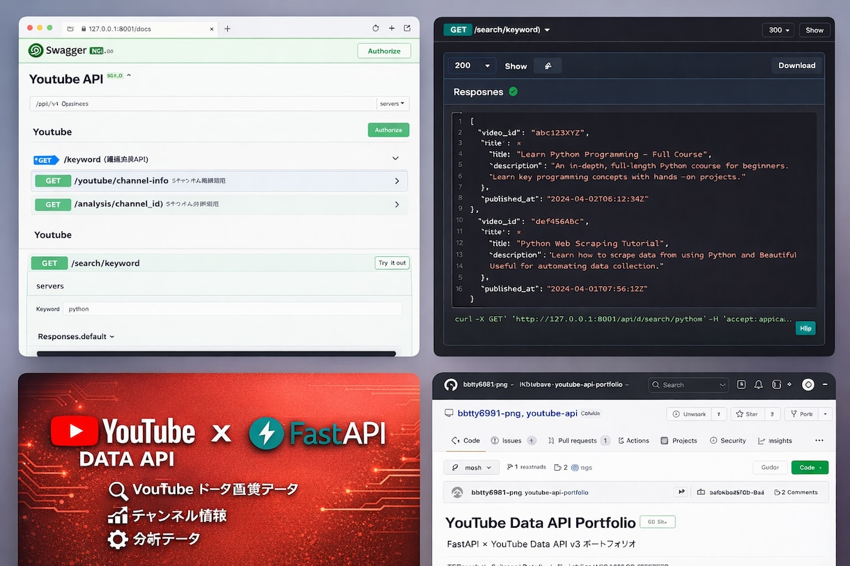 YouTubeデータ収集ツール作成します API＋自動化でチャンネル分析を効率化 イメージ1