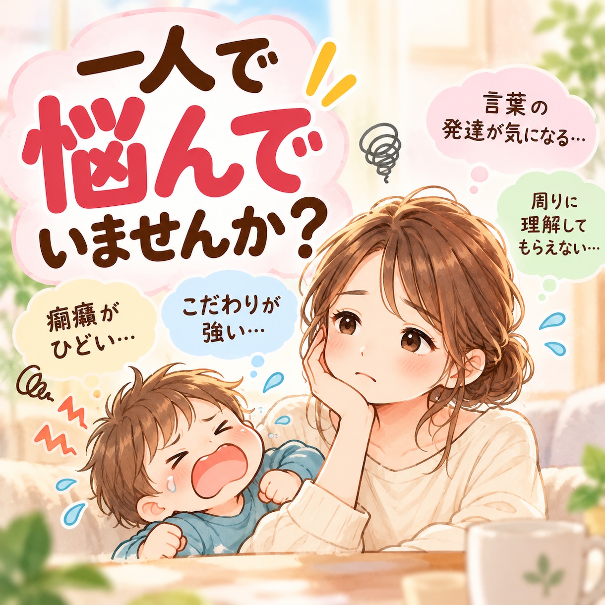 発達障害・癇癪・子育ての相談に乗りますます 子育ての悩みも愚痴も大歓迎！一緒に考えます イメージ4