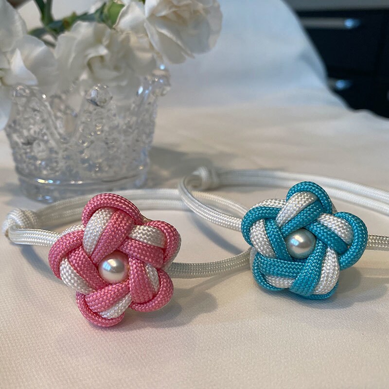 パラコード/可憐な花首輪 4♡ 販売します わんこ・ニャンコに重くない首輪はいかがですか？ イメージ1