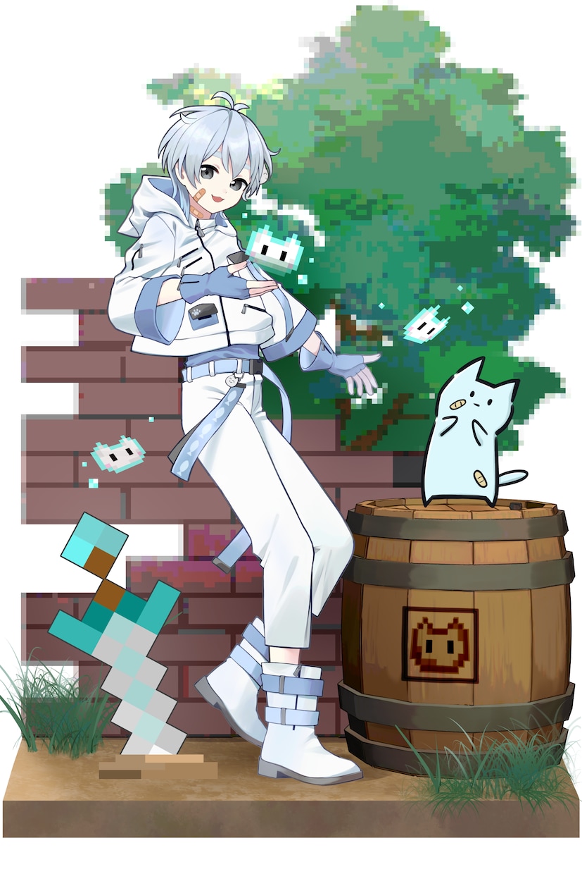 一枚絵からVtuber用立ち絵までお描きします 用途に合わせた描き方で、柔らか厚塗りもアニメ風なイラストも イメージ2