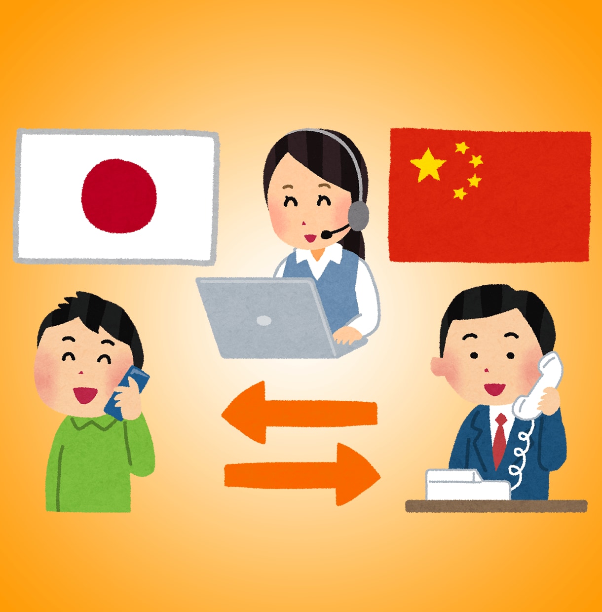 日本語↔中国語の電話通訳します プロ品質の通訳を必要なときだけ格安提供 イメージ1