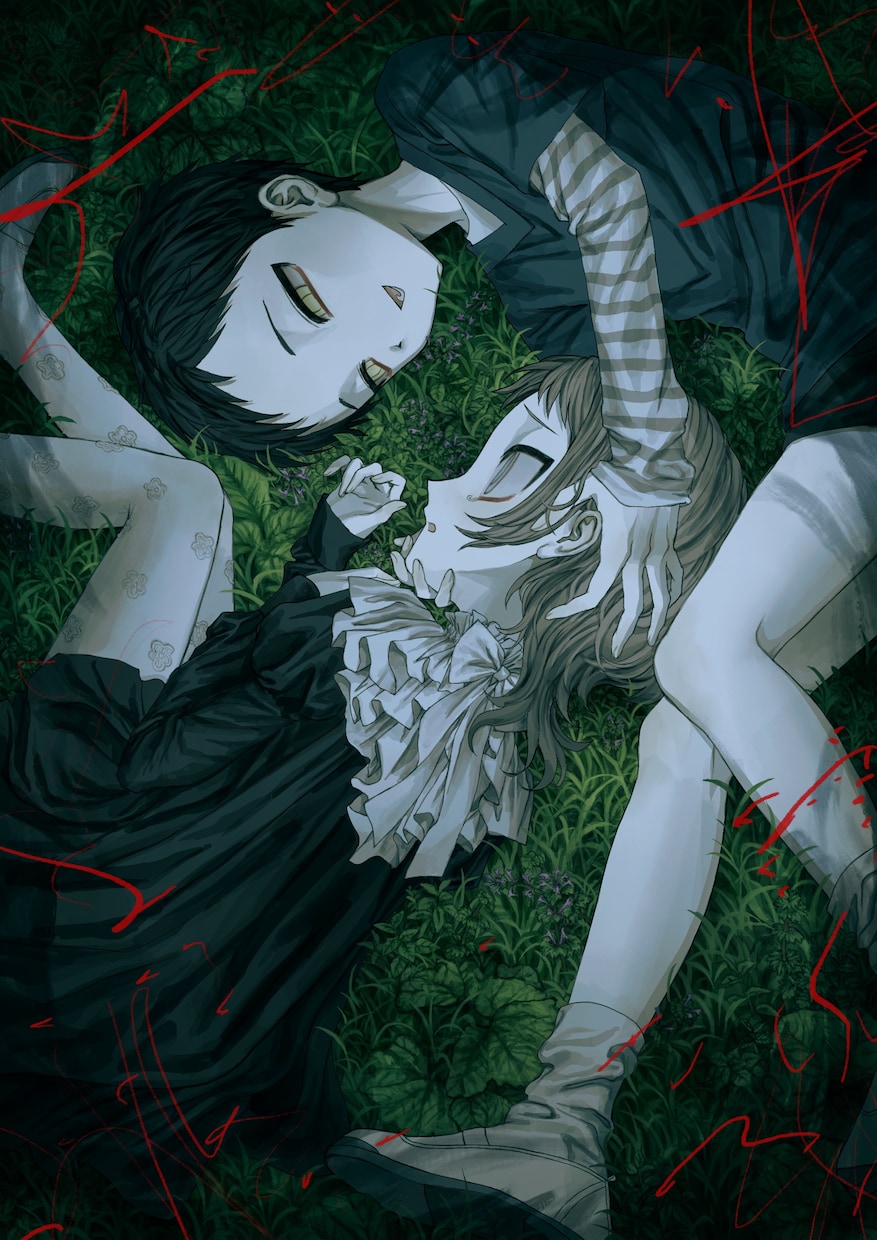薄暗い雰囲気のイラスト制作します アイコン、立ち絵、一枚絵、動画用イラスト等 イメージ2