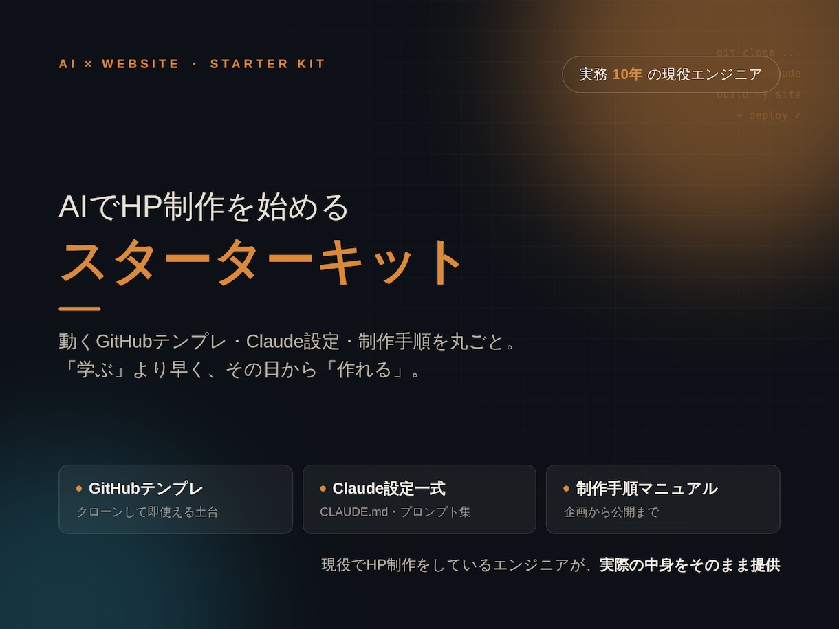 HP制作で副業｜AIテンプレと手順を丸ごと渡します 買ったその日からHP制作を売り始められる一式です イメージ1