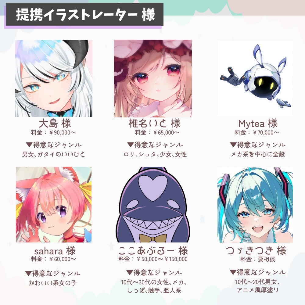 イラストからモデリングまで一括で制作します 綺麗に動くLive2Dモデルを業界高品質にて制作 イメージ5