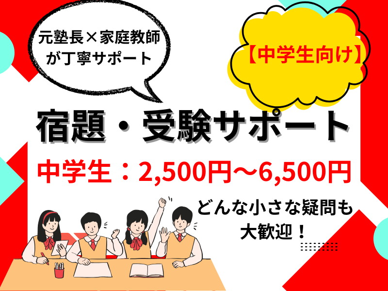 中学生の学習・受験相談に応じます 家庭教師や塾では聞きづらいことも、気軽に相談OK！ イメージ1