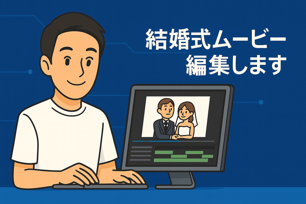 結婚式に上映する動画を制作いたします 世界にひとつだけの結婚式ムービーを心を込めて制作します イメージ1