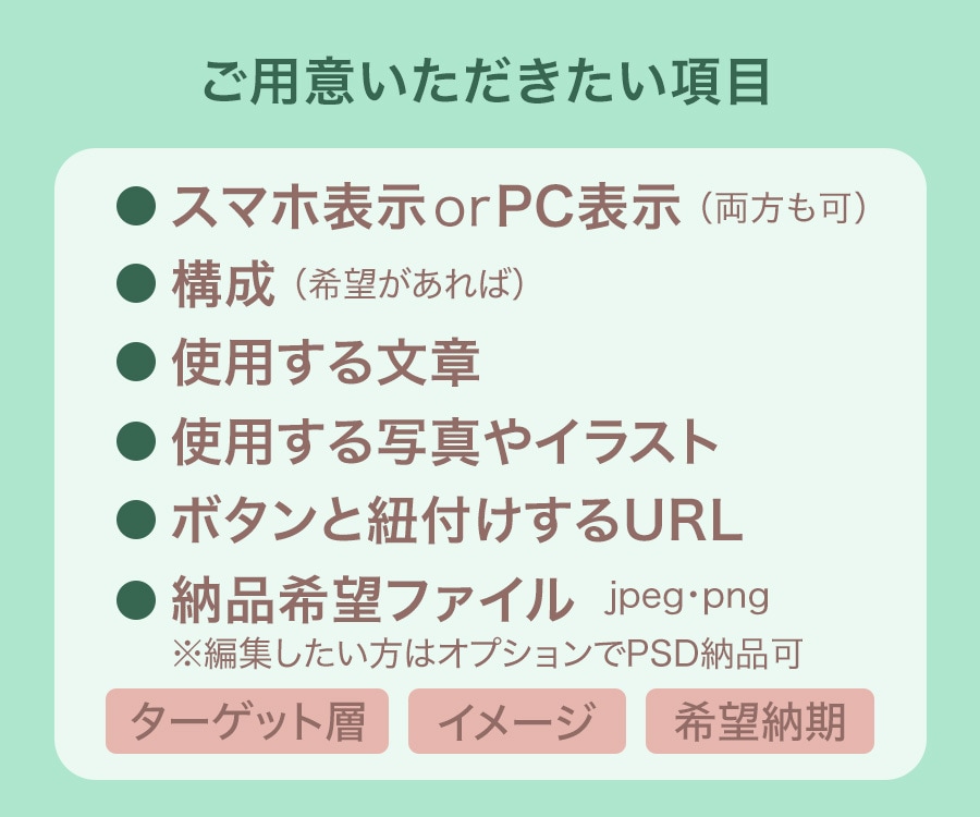 オリジナルのLPデザイン致します ヒアリングをして細部まで丁寧に制作！今ならモニター価格！ イメージ3