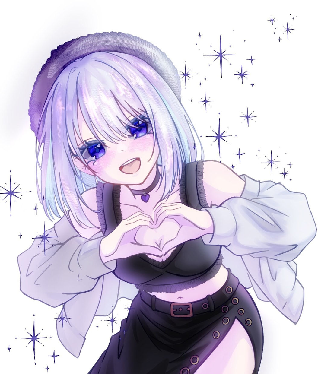 キラキラ可愛い♡アイコン等に使えるイラスト描きます キラキラで鮮やかな印象の可愛らしい絵柄をご提供致します!! イメージ4