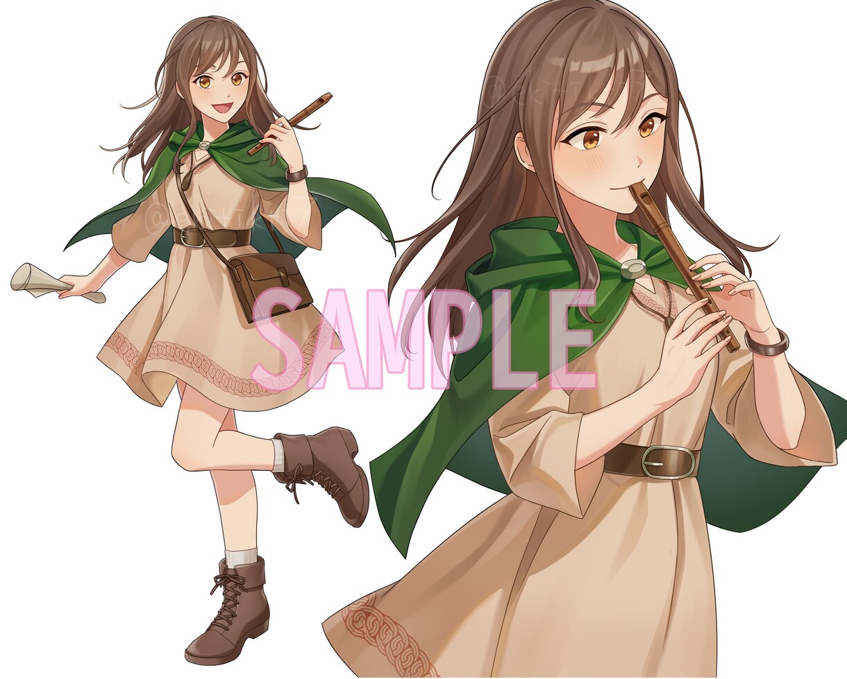 立ち絵・サムネ・一枚絵◎ イラストお描きします 高頭身〜ミニ、幅広く対応可能◎ お気軽にご相談ください♪ イメージ5