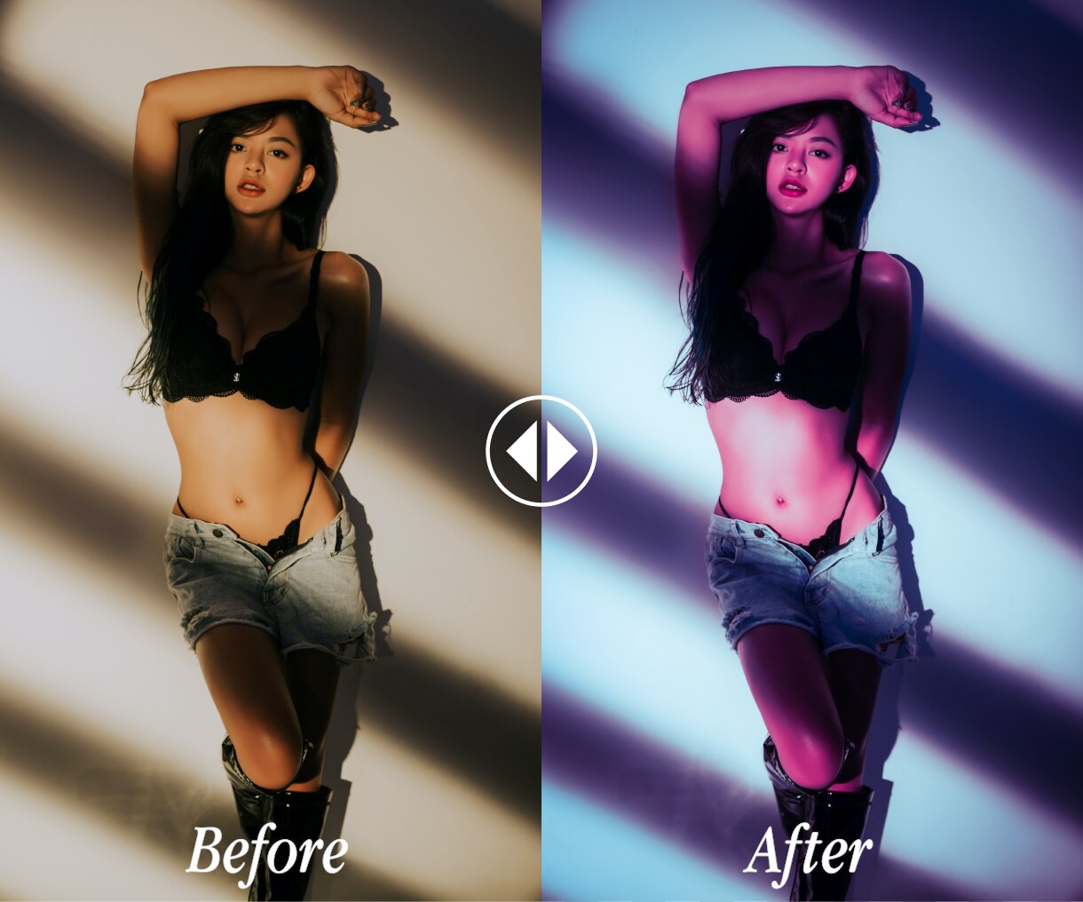 普通の写真からネオン画像に★画像のカラー調整します ネオンカラー、ネオンライト、サイバーパンク系のカラー加工 イメージ4