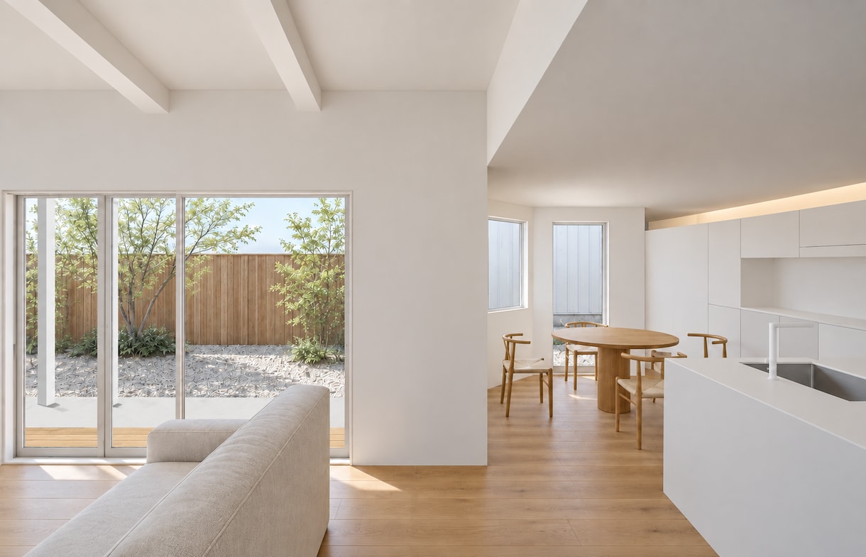 その間取り図、立体写真にします 実際建てて写真を撮ったような、寸法にほぼ整合した3D写真 イメージ4