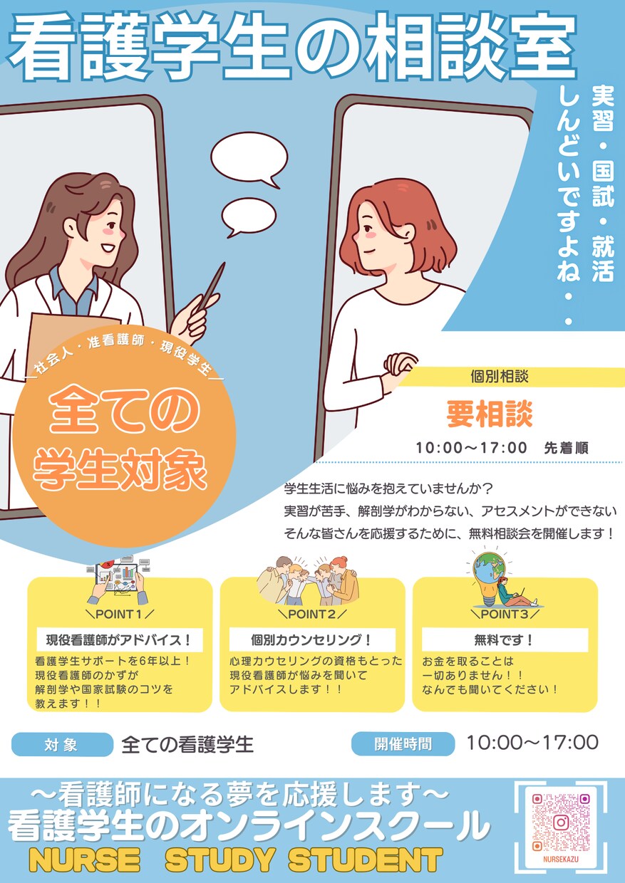 看護国家試験の勉強法についてのアドバイスます 看護試験や解剖学や、実習についての勉強法を教えます イメージ1