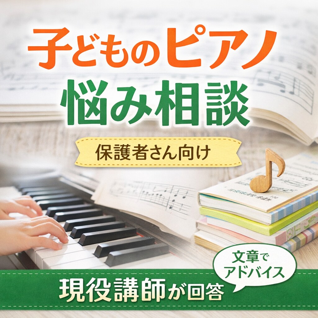 保護者向け｜レッスン内容・発表会曲選び相談乗ります 習ってる先生には相談できないこともお気軽にお話しください イメージ1
