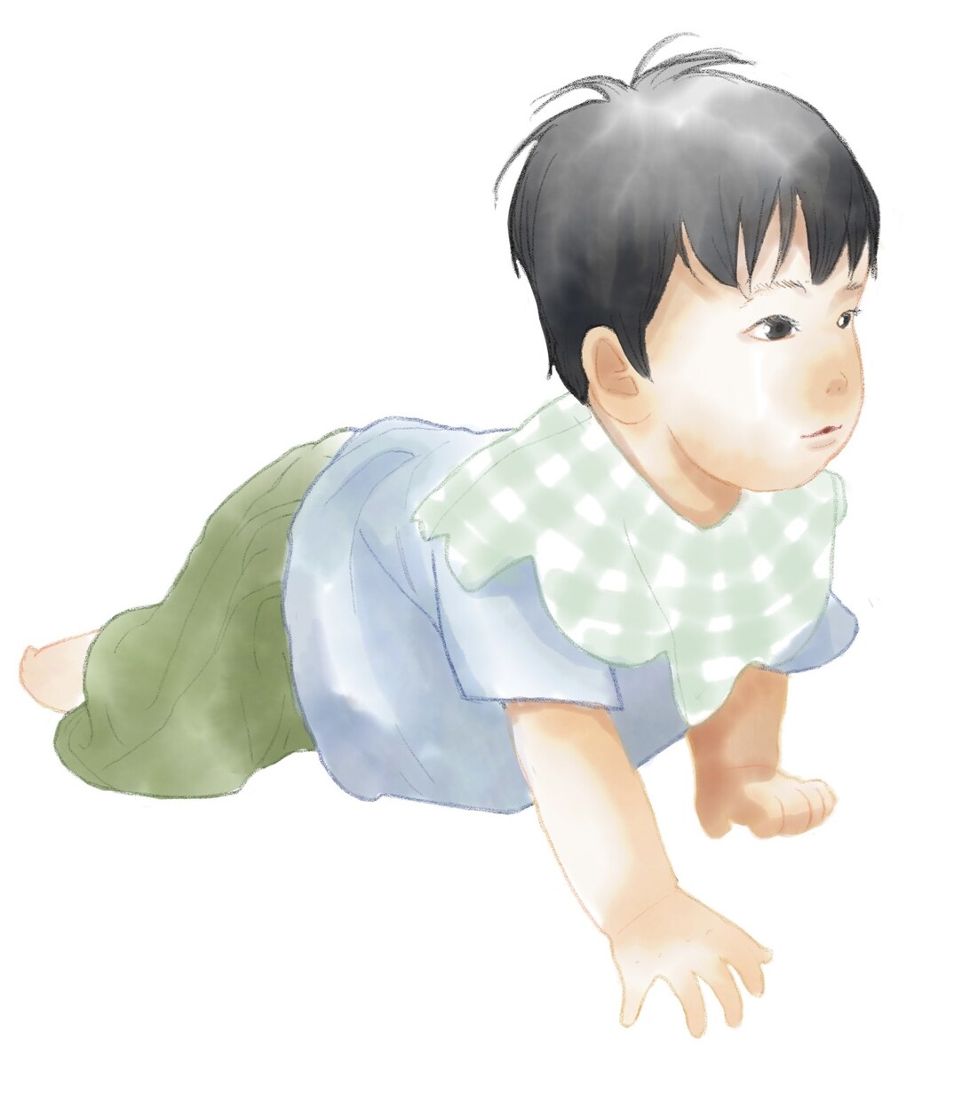 お手頃価格でお子様の水彩風イラストを制作します 【制作実績のための特別価格！（3名まで）】 イメージ1