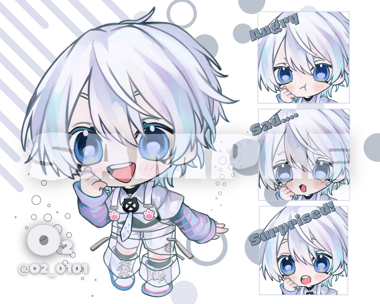 もちもち可愛らしいSDキャラお描きします 【修正無制限】SNSアイコンや、グッズ作成等に！ イメージ2
