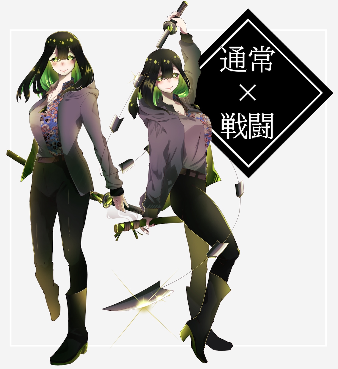 キャラクターデザイン、立ち絵製作承ります TRPG、動画に使える立ち絵製作を行います イメージ5