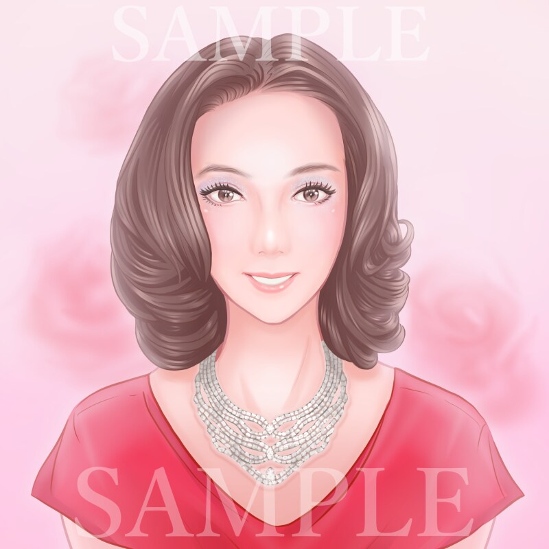 SNS用のキレイな似顔絵を心を込めて描きます 2名様限定、基本料金3500円で対応中 イメージ5