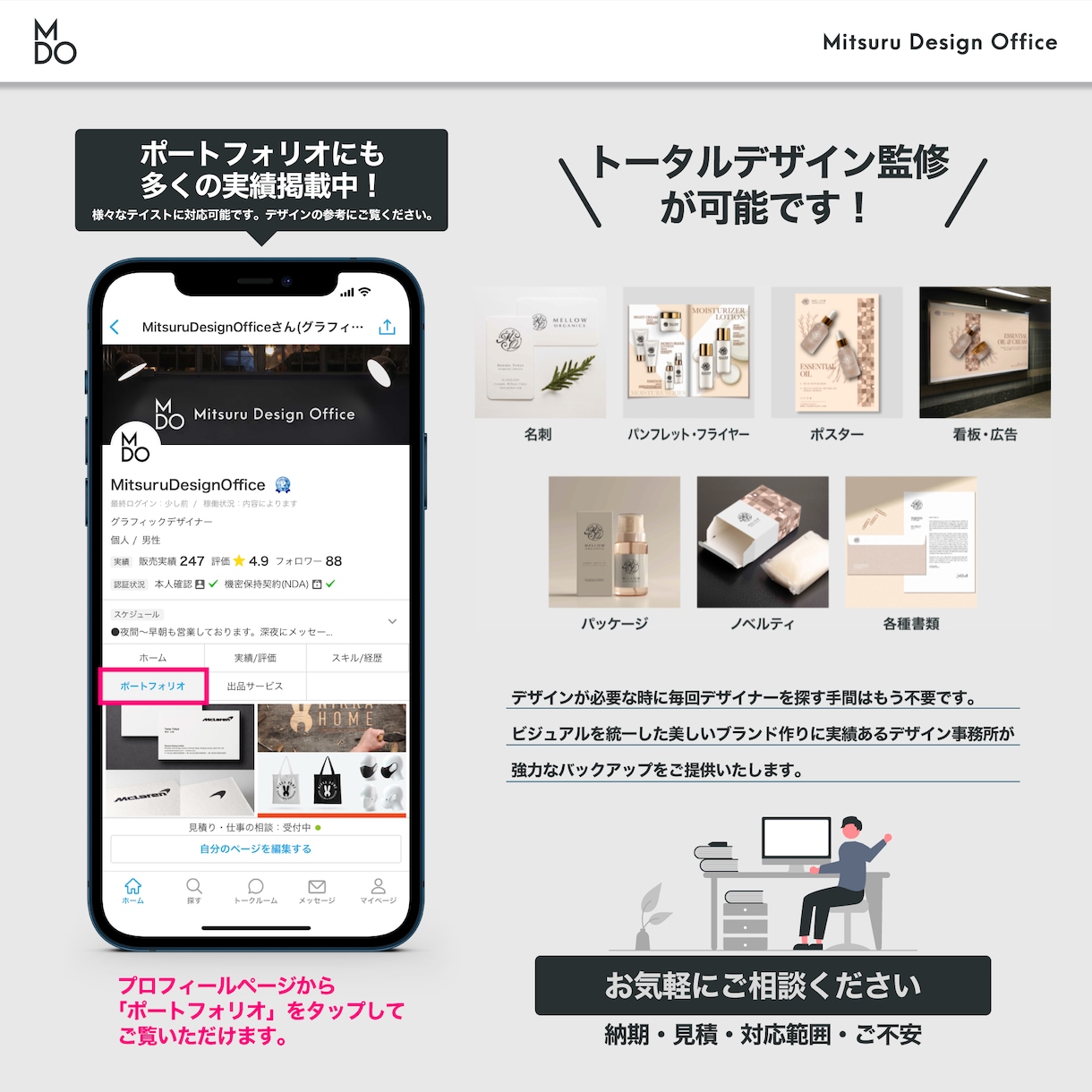 用紙まで拘るデザイナーズカード各種を制作します 用紙サンプル500種以上！印刷・発送まで対応可能！ イメージ8
