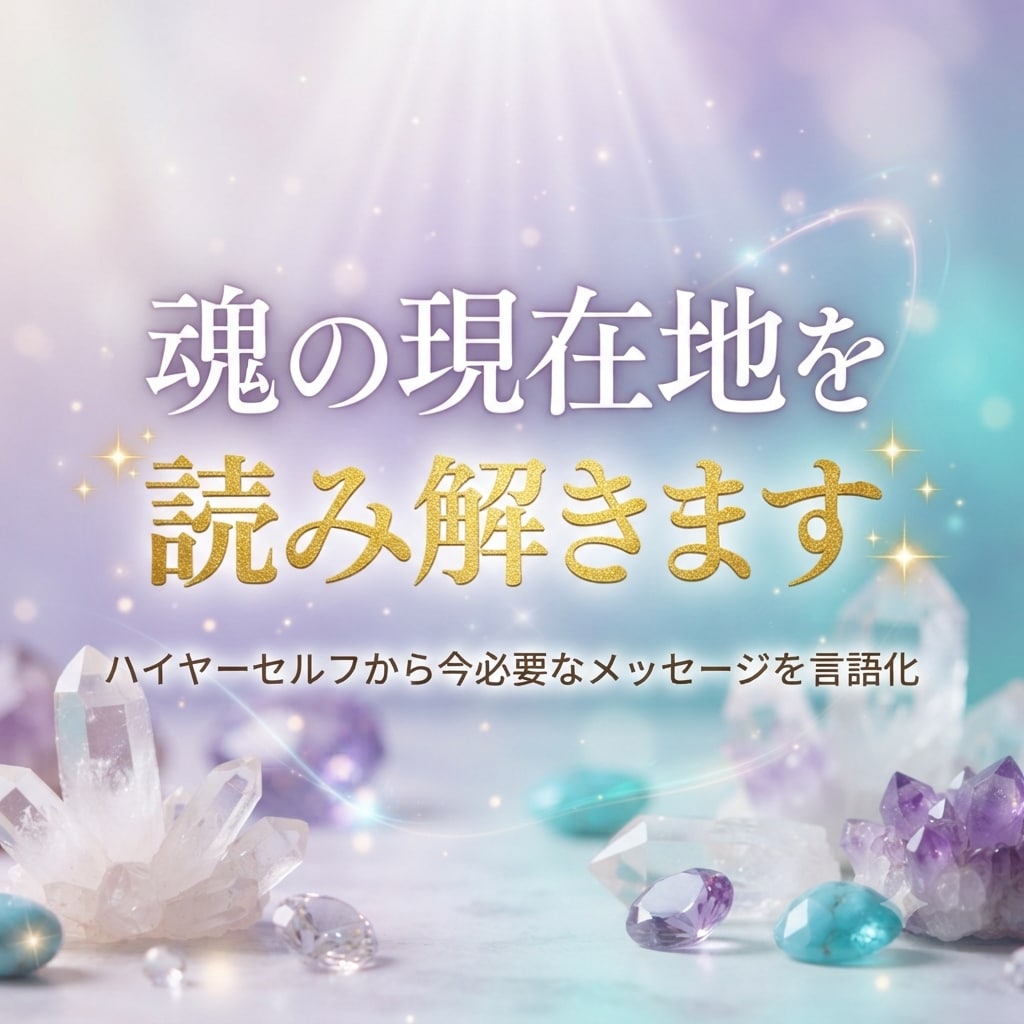魂の現在地を読み、今必要なメッセージを言語化します ハイヤーセルフから今あなたに伝えたいメッセージ イメージ1