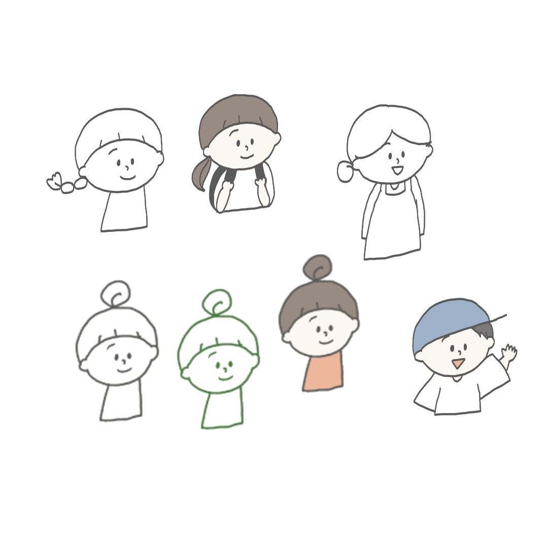 ゆるいイラストカット描きます やさしいタッチや色使いで、温かみの伝わるイラスト♫ イメージ3