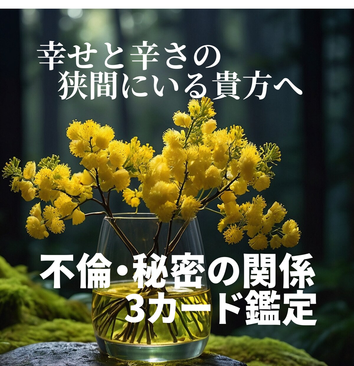 不倫・秘密の関係【この関係の行方】を占います 「“終わり”が怖くて、“今”を手放せないあなたへ。」 イメージ1