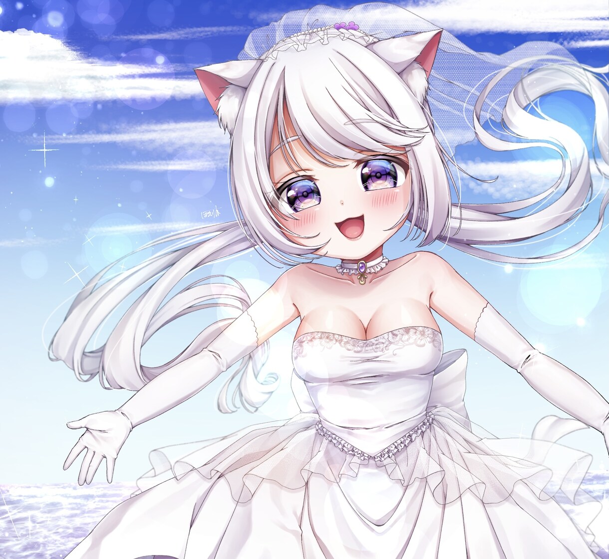 キラキラでかわいいイラストお描きいたします PCやスマートフォンの壁紙、ポストカードなどに是非！ イメージ1