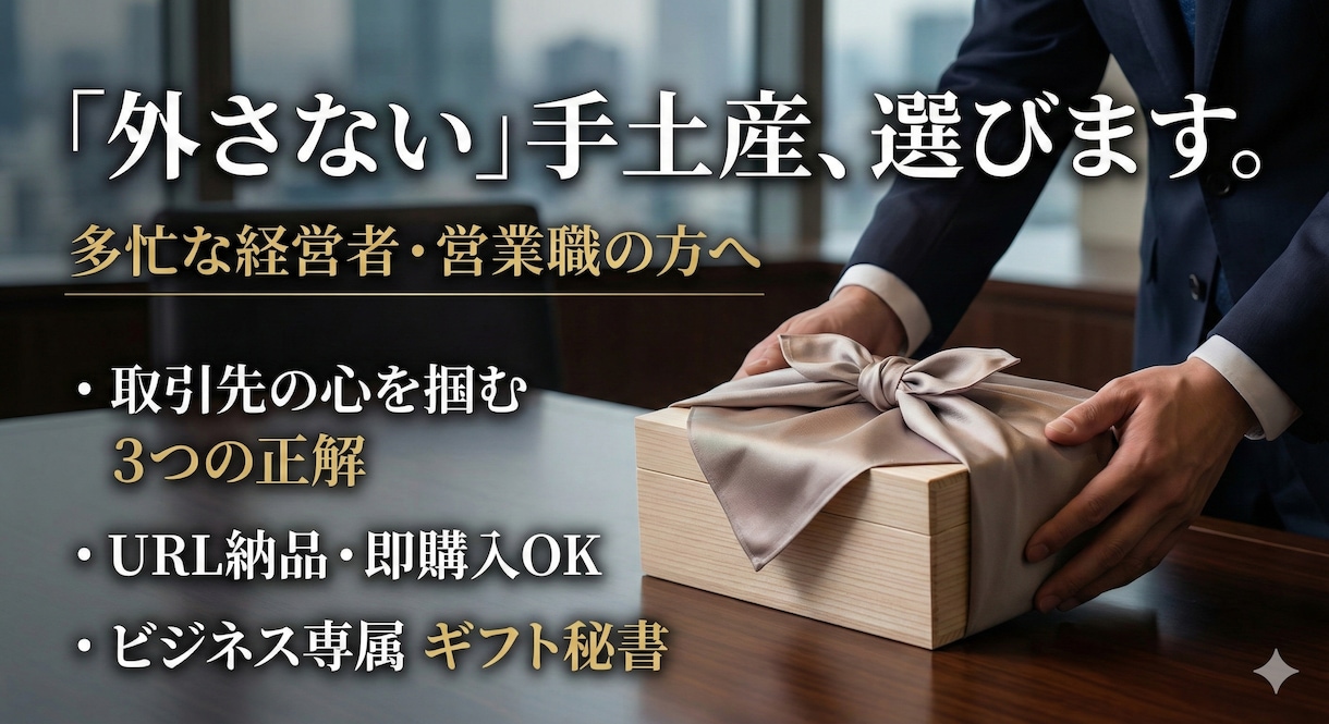 予算3000円　センス褒められギフトを提案します 取引先の記憶に刺さる“接待ギフト”選定。 イメージ1