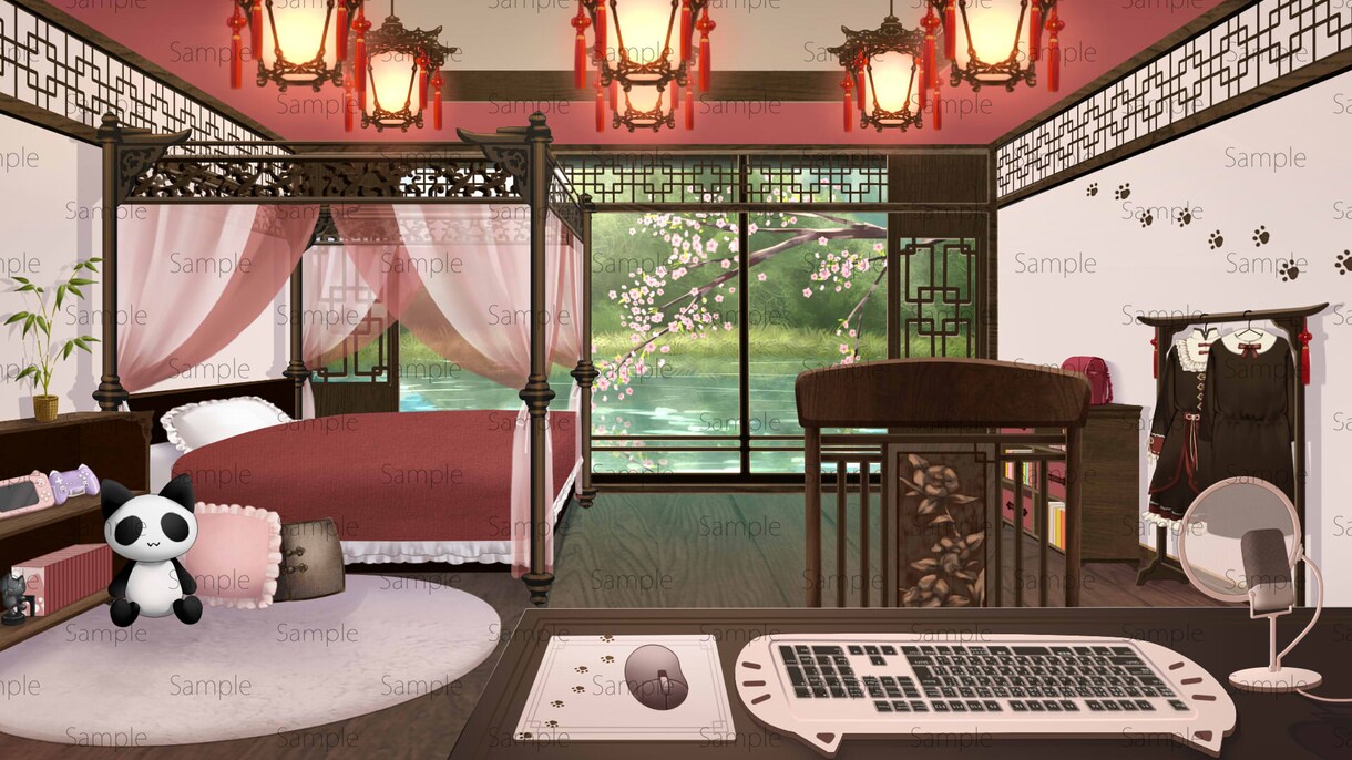 背景イラスト作成します VTuberさんの配信背景やゲーム背景に！レイヤ分け無料！ イメージ5