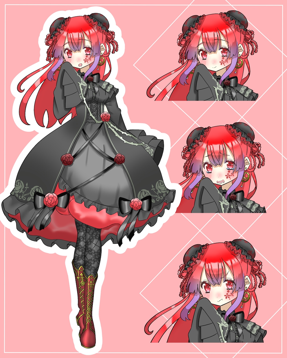 Live2dモデルと立ち絵、三面図を一括制作します ５万円でVtuberデビューができる！ イメージ4