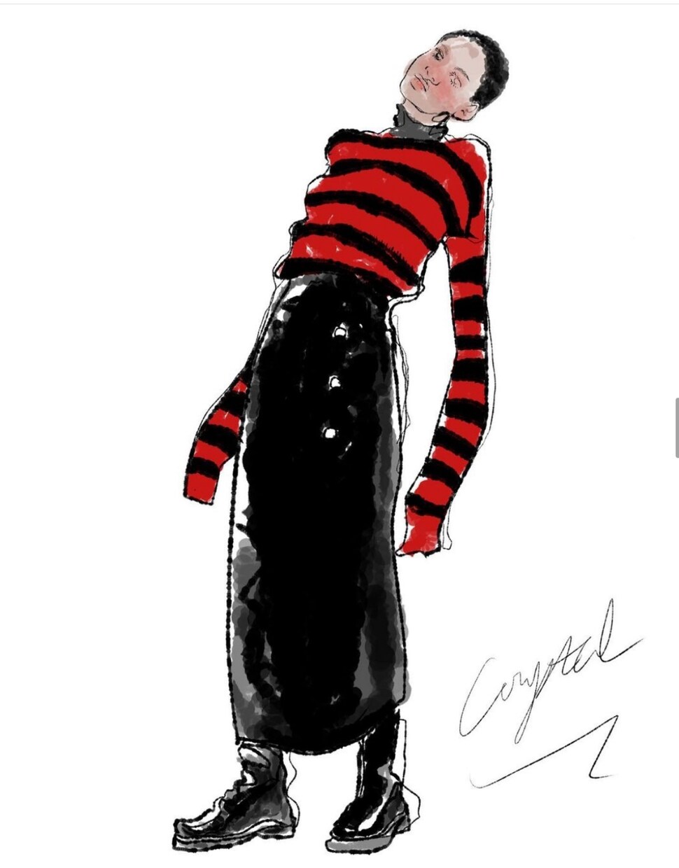 ファッション、女性向けイラスト描きます 雑誌、メディアイラストレーター お洒落イラストお描きします。 イメージ2
